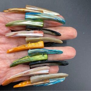 Natural Seashell Dyed Colorful Stretchy Chunky Bracelet Oceancore